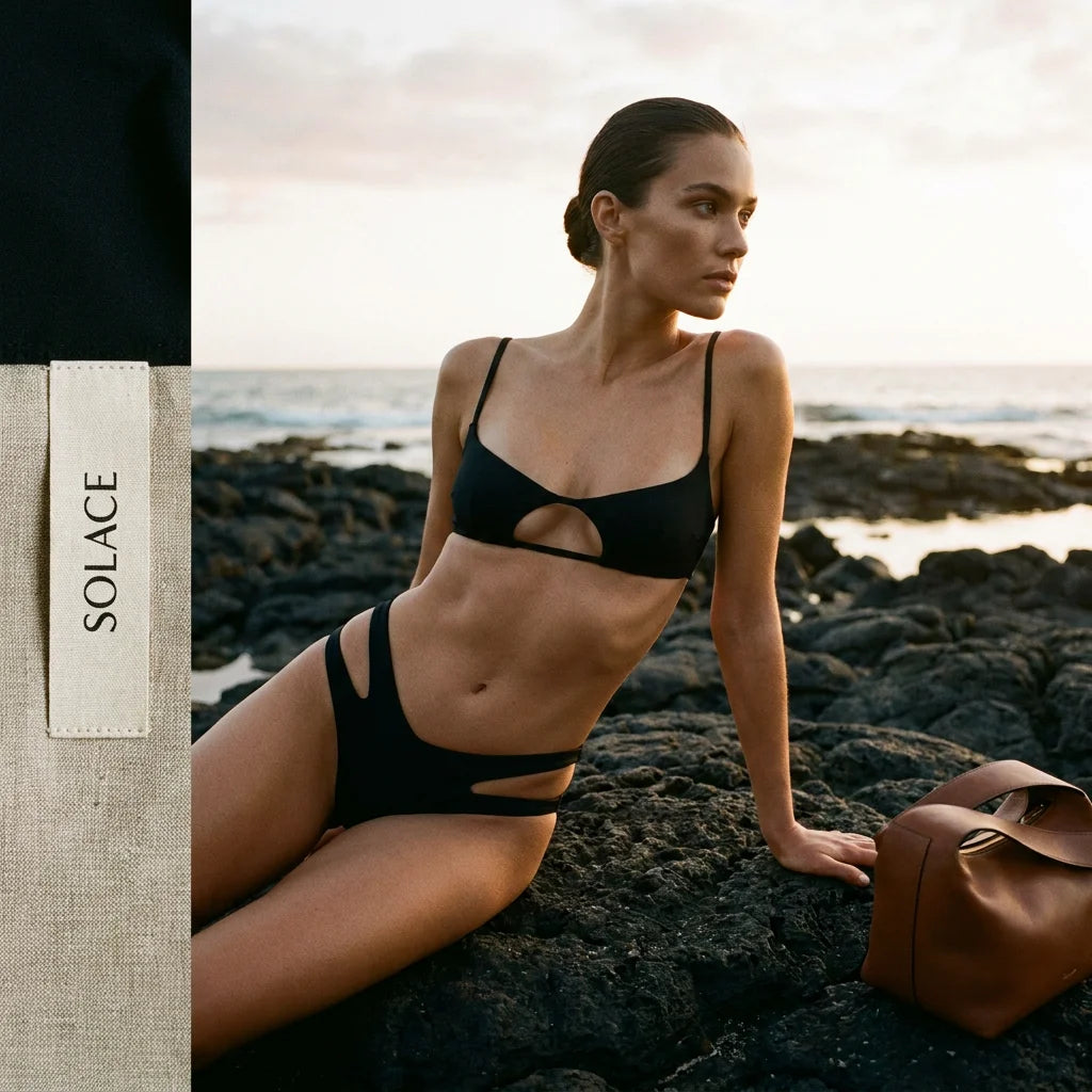 L'Effrontée — Bikini Graphique Audacieux | SOLACE Swimwear
